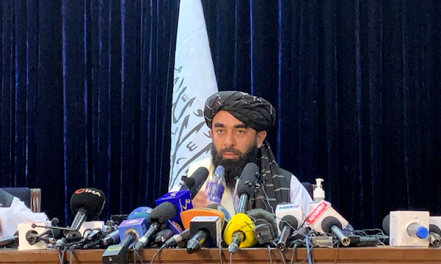 The first official statement from a Taliban government spokesman