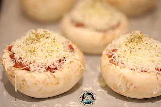 Pizzas cétogène aux champignons (pas à pas en photos)