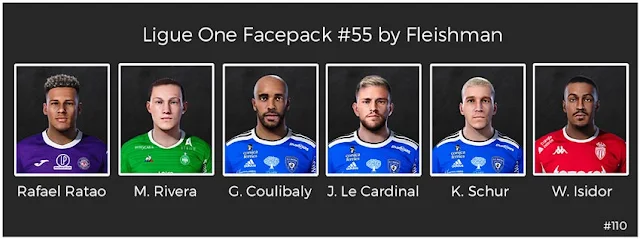 Ligue 1 Facepack #55 For eFootball PES 2021