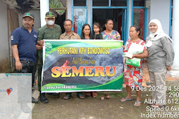 PERHUTANI BONDOWOSO KEMBALI DISTRIBUSIKAN BANTUAN KEPADA KORBAN ERUPSI SEMERU 