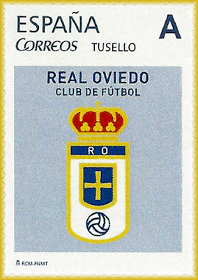 sello, Real Oviedo, filatelia