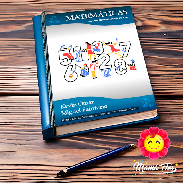 Portadas bonitas de Matemática: carátulas de cuadernos