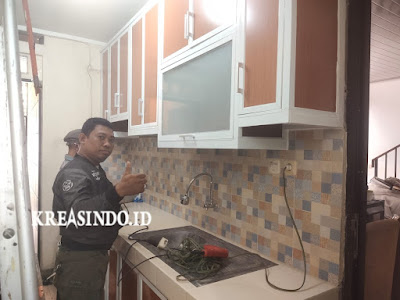 Kitchen Set Aluminium Pesanan Bpk Yudhistira di Cipayung Jakarta Timur Repeat order Kesatu