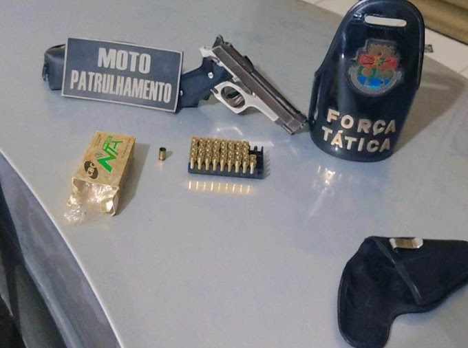 Polícia Militar prende suspeitos por atirarem em residência e apreende pistola 380 e munições em Juazeiro do Norte