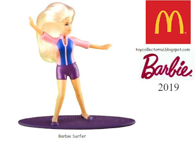 McDonalds Barbie 2019 Happy Meal toys Barbie Surfer toy