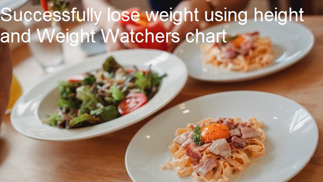 Successfully lose weight using height and Weight Watchers chart
