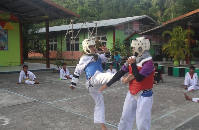 Siap Berlaga, Para Atlit Taekwondo Lion Club Simeulue Latihan Gabungan