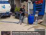 Terdampak Banjir di Perumahan Grand Harmoni Balaraja,Perumdam TKR Cepat Respon Kirim Bantuan Air Bersih 