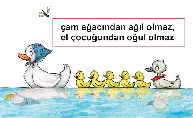 çam ağacından ağıl olmaz, el çocuğundan oğul olmaz