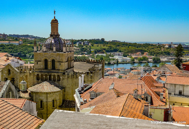 Sé Velha de Coimbra vista do Museu Nacional Machado de Castro