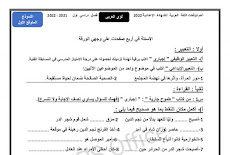 نموذج امتحان اللغة العربية المتوقع للصف الثالث الاعدادى الترم الاول 2022 مستر لؤى العربى