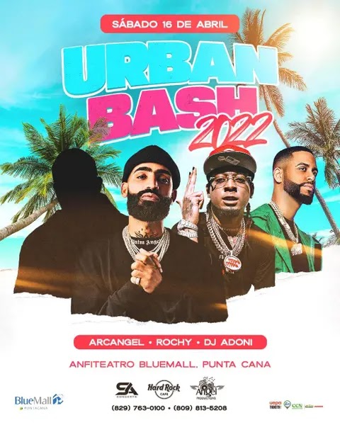 Arcángel, Myke Towers, Rochy RD y Dj Adonis juntos en Punta Cana