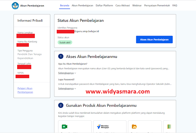 Cara Cek Akun Belajar.Id yang Sudah Aktif