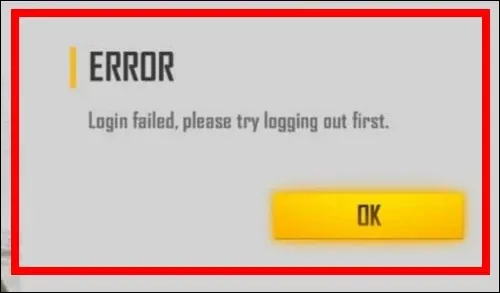 How To Fix Free Fire App Error Login Failed, Please Try Logging Out First Problem Solved