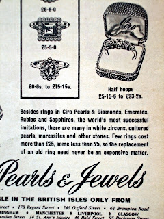 Ciro Pearls ring vintage advert
