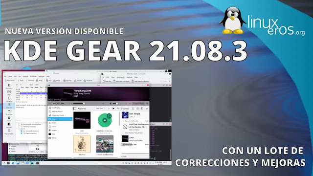 KDE Gear 21.08.3 con un lote de actualizaciones