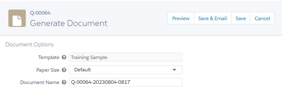 Salesforce CPQ Tutorial - Generate Document