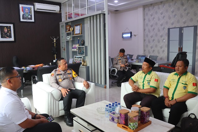 Kapolres Batu Bara Sambut Silaturahmi Pengurus Pemuda Katolik