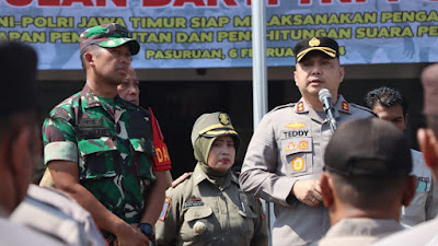 Pengamanan Pemilu 2024, Polres Pasuruan Apel Gelar Pasukan Dan Patroli Skala Besar