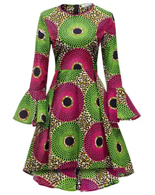 SHENBOLEN Women African Print Ankara style for Ladies