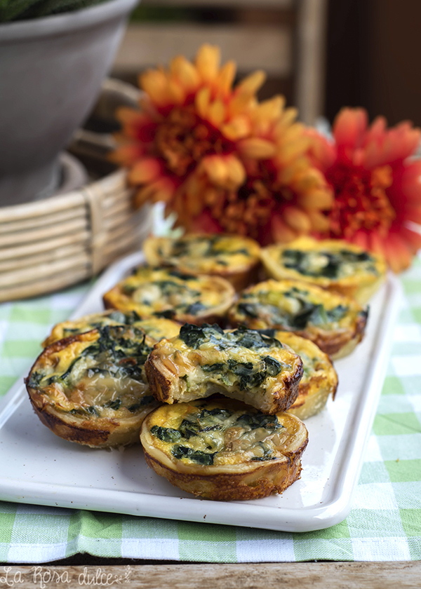 Tartaletas de acelgas y queso de cabra #sinlactosa