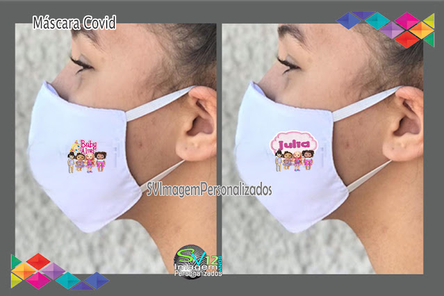 Bonecas Baby Alive dicas e ideias para decoração de festa personalizados Máscara de Proteção