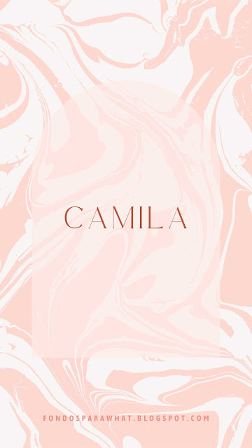 Fondo de Pantalla con el nombre Camila