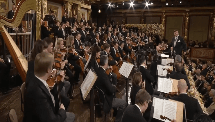 The Vienna Musikverein, site of the Vienna Philharmonic Orchestra's New Year's Concert