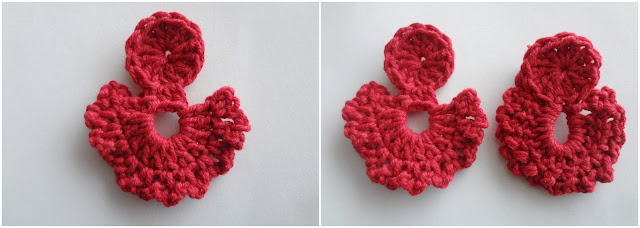 Crochet Fan Earrings-free pattern