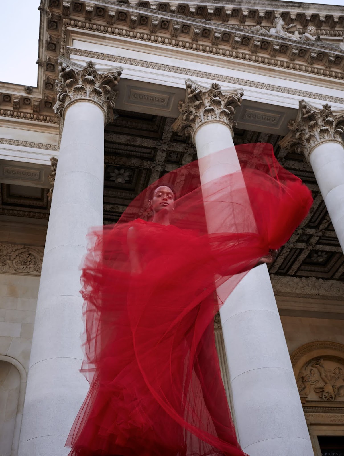 SMILE: Natasha Luwedde in Red UK December 2021 by Kate Davis-Macleod