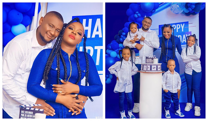9years of our marriage, you’ve taught me essence- Actress Chacha Eke celebrates her husband as he turns a year older (Photos)