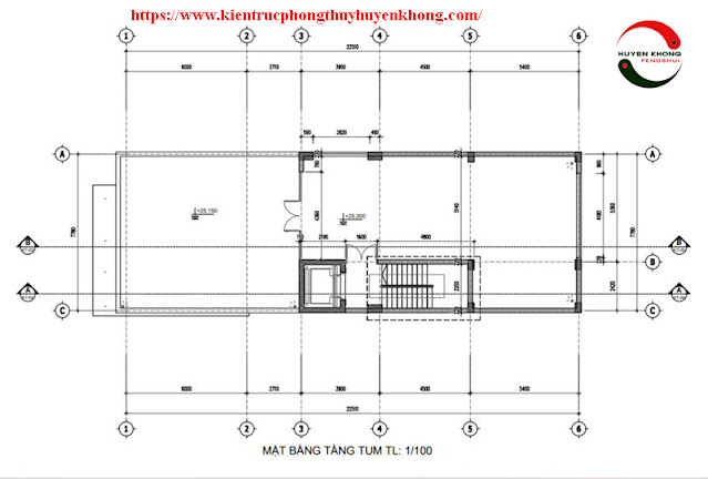 thiết kế nhà chuẩn phong thuỷ siêu thị bình minh 5