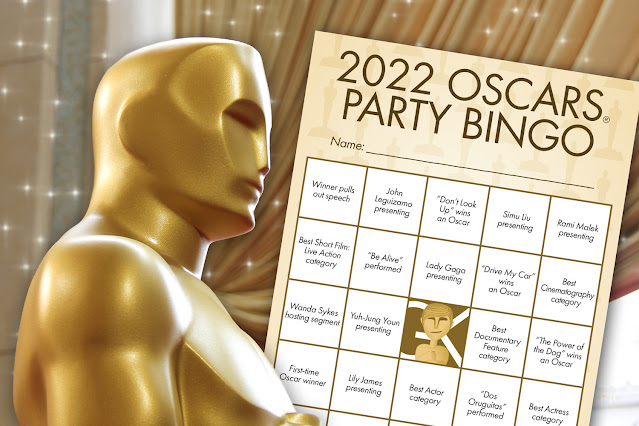 2022 Oscars BINGO cards perfect for your Oscars viewing party