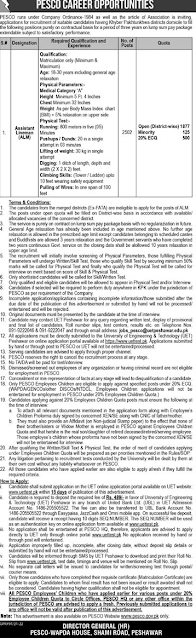 Peshawar Electric Supply Company Jobs 2022