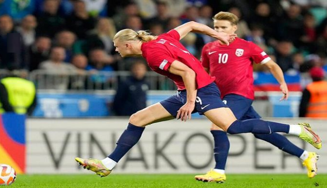 No bastó con Haaland: Noruega cae ante Eslovenia en la Liga de Naciones
