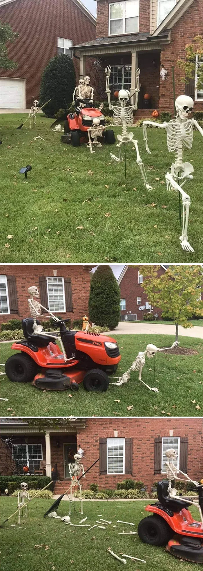 funny skeleton Halloween decorations 2021