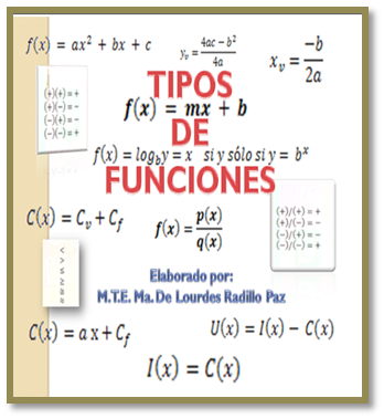 TIPOS DE FUNCIONES