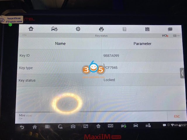 Autel IM608 Unlock BMW Mini PCF7945 Remote 2