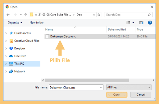 Cara Membuka File Ekstensi ENC