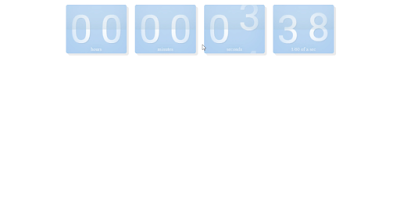 Animated Countdown Timer Using HTML & CSS Only