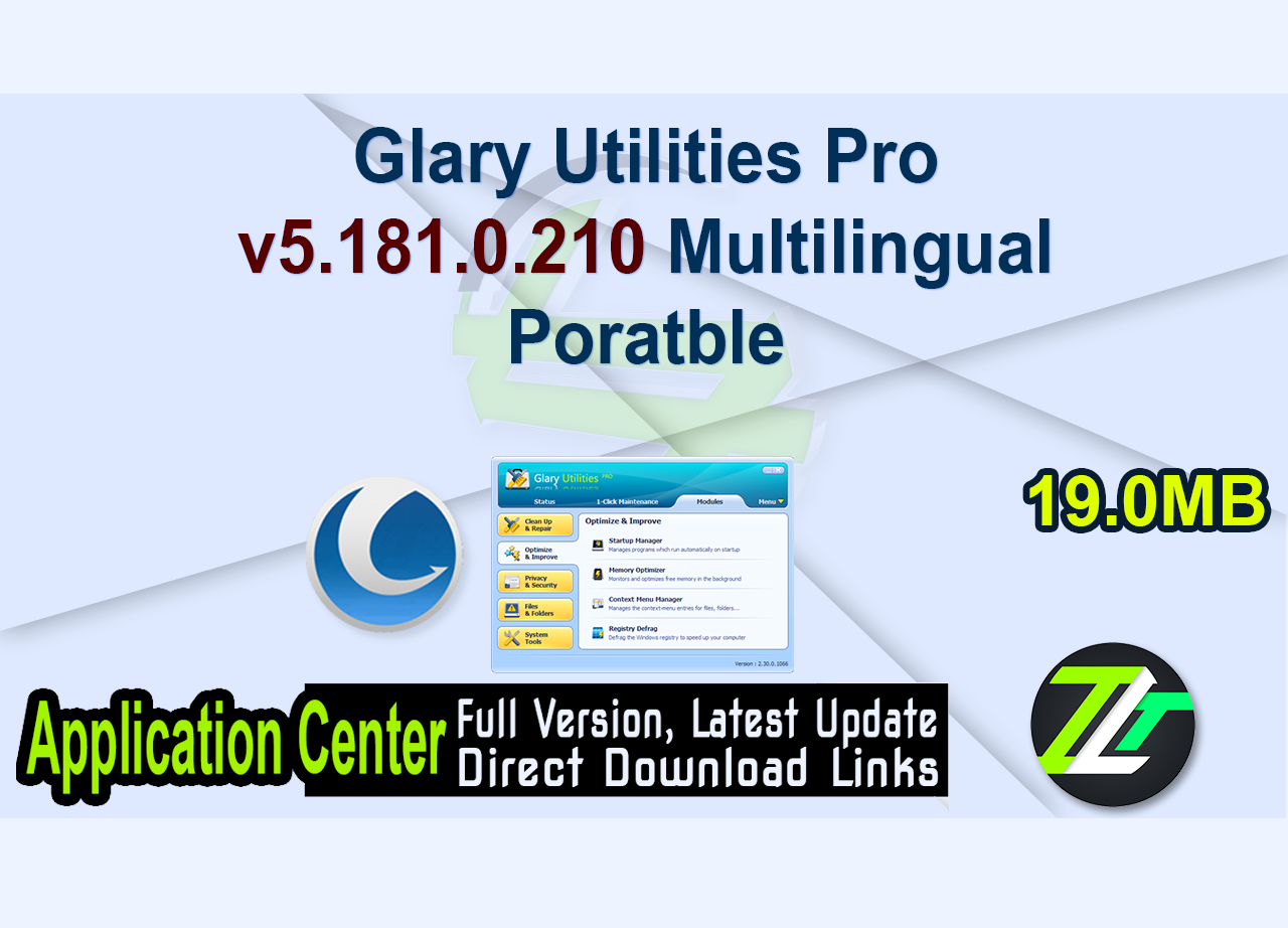 Glary Utilities Pro v5.181.0.210 Multilingual Poratble