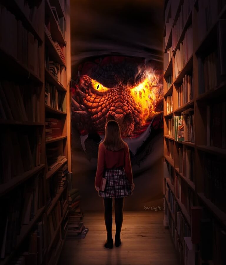 03-The-dragon-librarian-Kooshgraphics-www-designstack-co