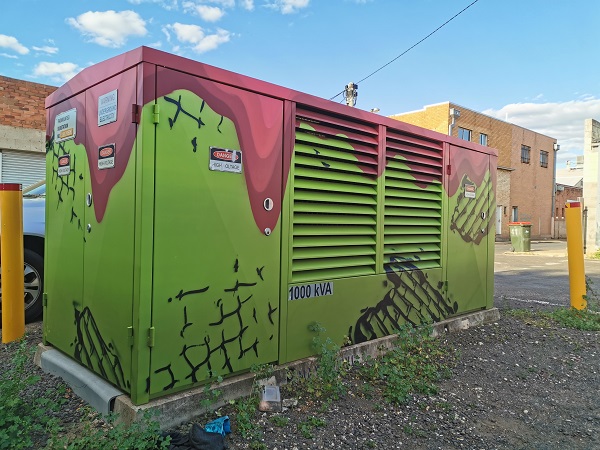 Griffith Street Art | Painted Transformer Box