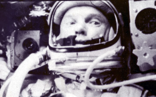 John Glenn a bordo da espaçonave Friendship 7