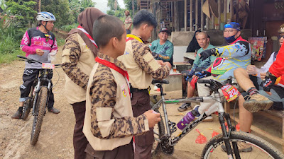 Pramuka Kota Payakumbuh Ikut Andil Pada Gowes Silaturahmi Adventure 2 