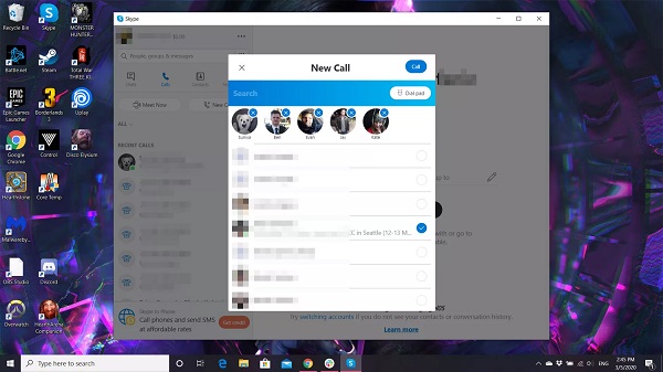 كيفية إجراء مكالمة فيديو جماعية على سكايب