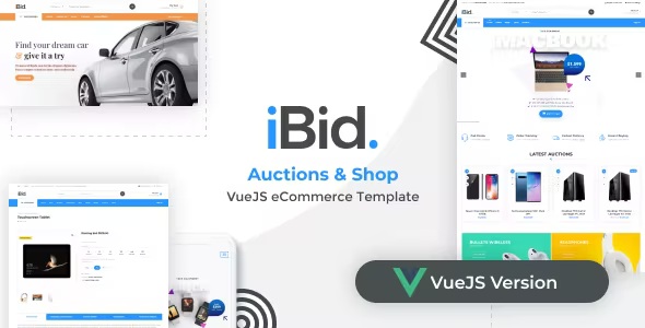 Best VueJS eCommerce & Auctions Template