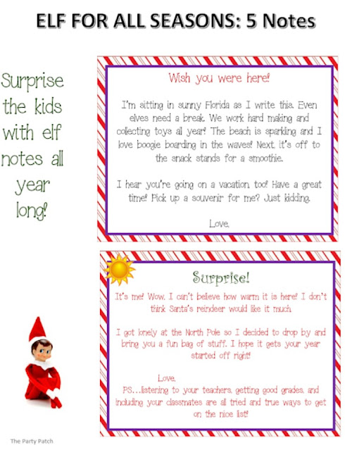 Morgan's Elf on the Shelf Station: Notes from the Elf