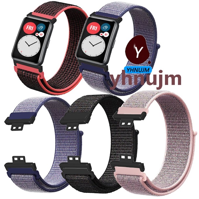 [ suti9l918c ] jusK สาย Huaweiwatch fit สาย For huawei fit watch สายนาฬิก huawei watch fit อุปกรณ์เสริมส strap nylon