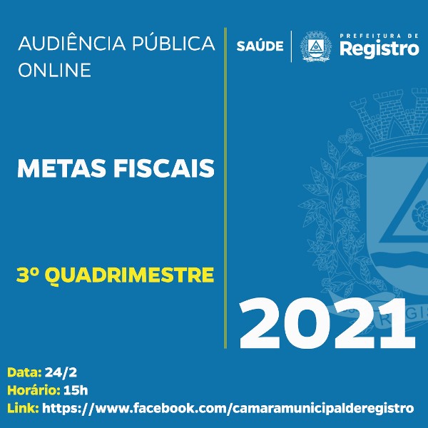 Secretaria Municipal de Saúde presta contas do 3º quadrimestre de 2021 em Audiência Pública Online
